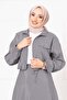 Skirted Double Suit Light Gray - 2