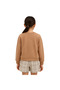 Girls' Ribbed Mink Sweatshirt & Scandinavian Pattern Shorts Two-Piece Set - 3