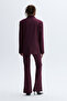 Women's Plum Oversize Blazer Jacket - 2