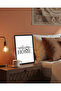 1 قطعة طاولة MDF بإطار أسود خشبي مكتوب عليها Welcome Home - 5