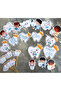 Men's 32 Pieces My First Tooth Came Out Tooth Wheat Men's Ornament Set Banner Pastry Toothpick Cupcake Ornament Set - 6