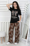 Leopard Patterned Bottom-Top Daily Holiday Children's Suit for Ages 6/14 Aby220 - 5