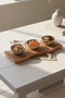 Wavy Natural Wood Presentation Board |   Service & Decorative Wooden Presentation Stand 38X16.5 cm - 6