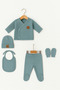 5-Piece Ribbed Newborn Baby Hospital Take-Home Set - 3