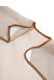 Short Sleeve Waterproof Baby Bib for Feeding, Play and Activities Beige - 4