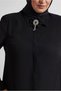 Plus Size Brooch Detailled Tunic 20752 - 3