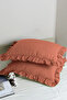 2-Piece Pillowcase 100% Cotton Ruffled 50X70Cm |   Suitable for Bedding Sets and Duvet Covers - 3