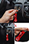 Silicone Car Auto Keychain with Turkish Flag |   Crescent Star Car Keychain with Turkish Flag