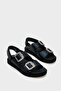 Mariel Stone Double Buckle Back Velcro Women's Comfort Sandals