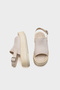 Vena Straw Single Buckle Wedge Heeled Women's Sandals - 4