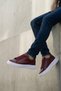 Burgundy White Men's Daily Casual Shoes Orthopedic Sole A318 - 4