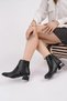 L01-Cross-Toked Women's Casual Boots Short Heeled 3cm Heel - 4