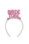 Bride To Be Pink Glittered Eva Bachelorette Crown 1 Piece - 2