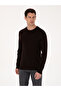 Brown Slim Fit Cotton Blend Crew Neck Basic Knitwear Sweater 50318620-Vr029 - 3