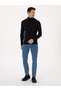 Navy Blue Slim Fit Cotton Blend Turtleneck Basic Knitwear Sweater 50318678-Vr033 - 4