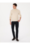 Beige Slim Fit Cotton Blend Half Turtleneck Knitwear Sweater 50318619-Vr011 - 4