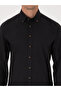 Black Slim Fit 100% Cotton Buttoned Flannel Shirt 50313122-Vr046 - 6
