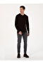 Brown Slim Fit Cotton Blend Crew Neck Basic Knitwear Sweater 50318620-Vr029 - 4