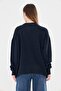 Plain Knit Oversize Soft Texture Young Women's Sweater - Crew Neck & Loose Fit - 7