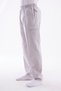 Men's Luxury Light Gray Relaxed Fit Elastic Waist Linen Hajj and Umrah Clothing Trousers - 4