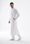 Men's Wide Cut Cellabiye – Hajj Umrah & Daily Wear – Cotton-Viscose – White - 2