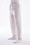 Men's Cream Luxury Comfortable Cut Elastic Waist Linen Hajj and Umrah Pants - 4