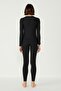 Women's Long Sleeve Crew Neck Thermal Suit 405152 / 409003 Black - 7