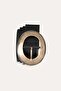 Antique Gold Buckle Leather Belt - 2
