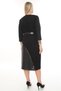 V-Neck Belt Detailed Leather Garnil Dress Ets1012 - 5