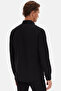 Slim Fit Black Oxford Button-Down Collar Easy-Iron Embroidered Detail Cotton Shirt - 6
