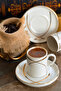 Ribon 4-Piece 2-Person Porcelain Coffee Cup Set - 3