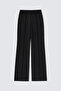 Ribbed Pants with Elastic Waist