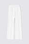 Ribbed Pants with Elastic Waist
