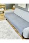 Non-Slip Base Sponge Welsoft 3-Seater Sofa - Sofa Cover 100X210 Gray Color - 5