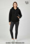 Plush Long Sleeve Hooded Cardigan with Kangaroo Pocket Oversized Winter