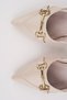 Elvia Pointed Toe Open Back Women's Low Heel Shoes with Metal Accessories - 7