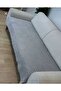 Non-Slip Base Sponge Welsoft 3-Seater Sofa - Sofa Cover 100X210 Gray Color - 3