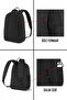 Unisex Black Waterproof Daily Sports Bag - 3