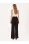 Brown Palazzo Fabric Trousers 50319006-Vr029 - 4