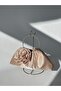 Shiny Beige Rose Pearl Portfolio Evening Dress Small Handbag