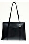 Women's Zippered Black Shoulder and Shoulder Bag