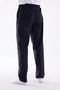 Men's Relaxed Fit Elastic Waist Linen Hajj and Umrah Shalwar Trousers Black - 2