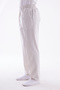 Men's Comfortable Fit Elastic Waist Linen Hajj and Umrah Shalwar Trousers Cream - 2