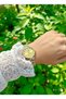 Gold Silver Color Women's Wristwatch - 2