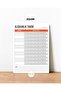 Habit Tracking Yaz-Erase Planner Pvc Poster 21x30 cm