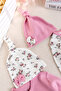 Baby Girl Jumpsuit Floral Patterned Double Long Sleeve Jumpsuit Set - 5