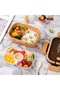 YAH Bento HL Lunch Box 2-Layer, 6-Compartment, Leak-Proof, BPA-Free, Microwave & Dishwasher Safe. - 8