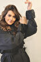 Plush Faux Fur Oversleeve Fluffy Cuff Wristband - Vegan Astragan Black - 7