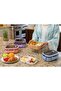 YAH Bento HL Lunch Box 2-Layer, 6-Compartment, Leak-Proof, BPA-Free, Microwave & Dishwasher Safe. - 4