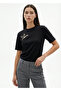 Crew Neck Bird Embroidered Short Sleeve Knitted T-Shirt - 4